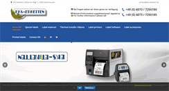 Desktop Screenshot of eks-etiketten.de